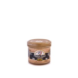 Yellowfin tuna fillet in olive oil
