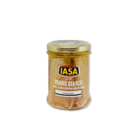 Organic white tuna in extra virgin olive oil