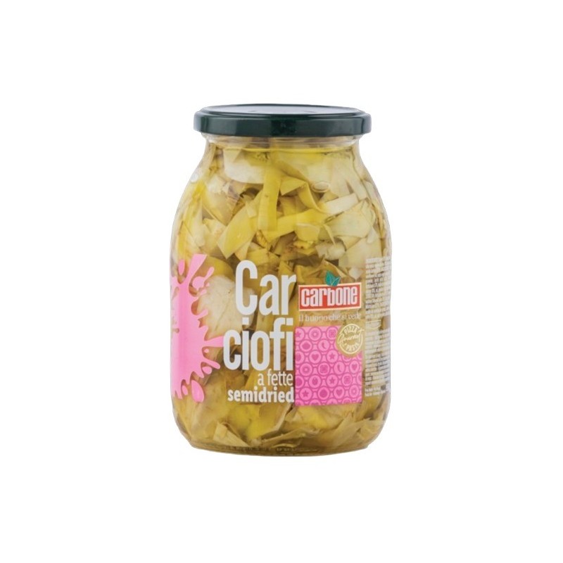Carciofi a fette semisecchi, taglio cuore