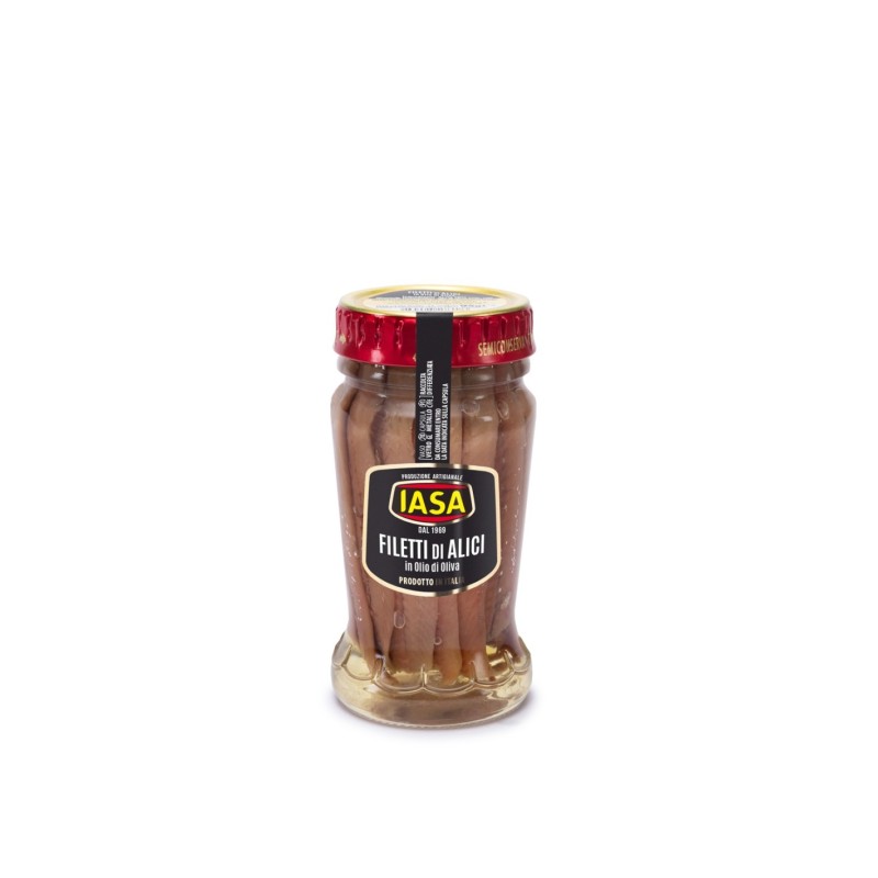 Filetti di alici all'olio d'oliva