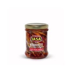 Petits anchois en saumure au piment fort