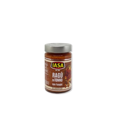 Tuna ragù with mushrooms