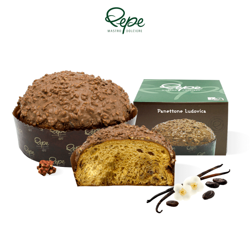 Panettone « Ludovica » au chocolat gianduja