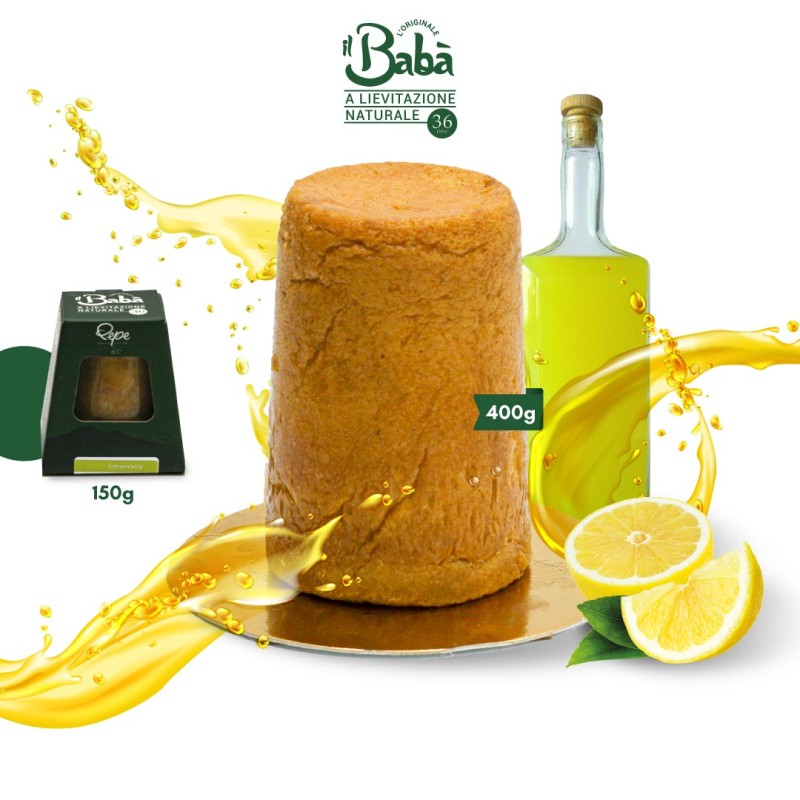 Babà en bocal (cuisson sous verre), au Limoncello de la Côte Amalfitaine