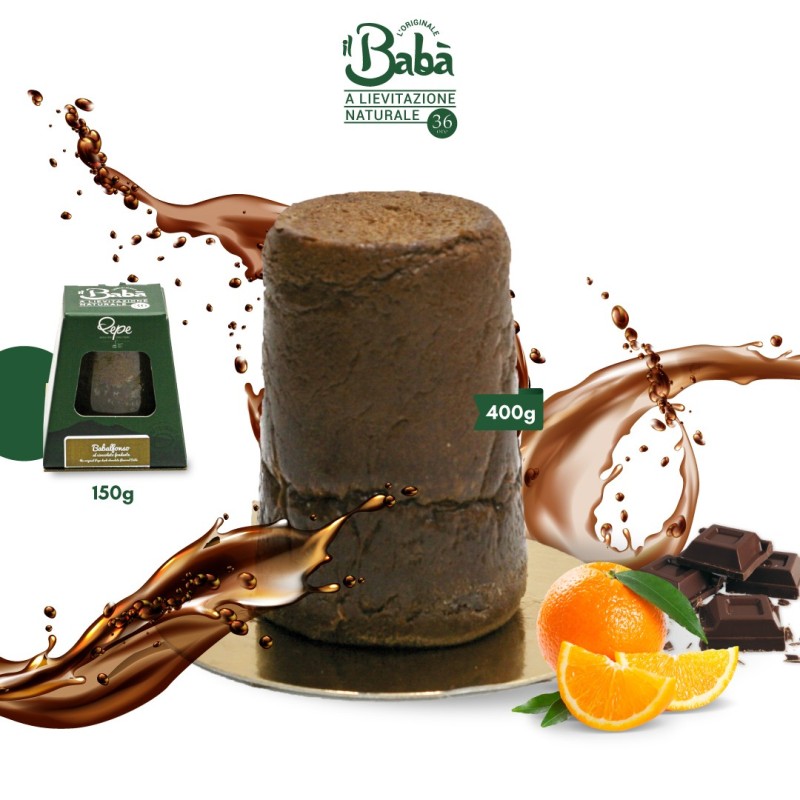 Babà en bocal au chocolat noir