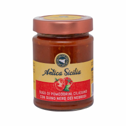 Sauce tomates cerises au Suino Nero dei Nebrodi