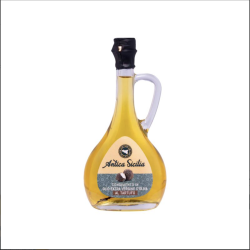 Extra virgin olive oil based condiment with truffle