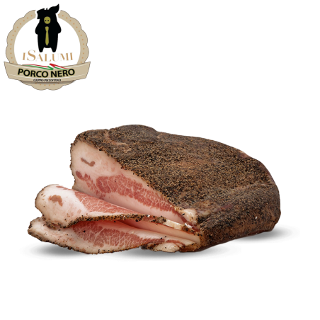 Guanciale di suino nero