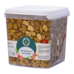 Olives vertes coupées à la contadina