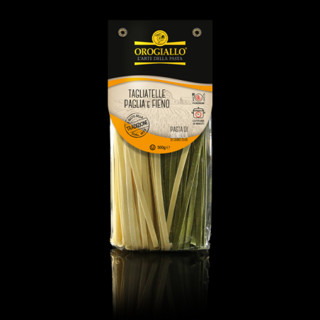 Straw-and-hay tagliatelle