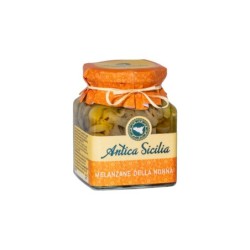Aubergines à la sicilienne, lamelles marinées