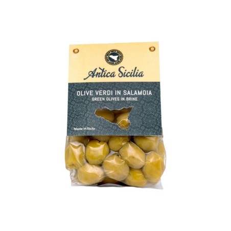 Olive verdi in salamoia per aperitivi