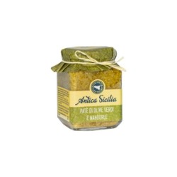 Green olive and almond patè