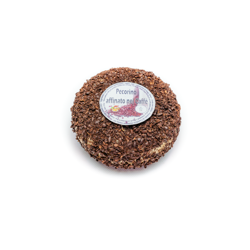 Pecorino Espresso, coffee ground aged